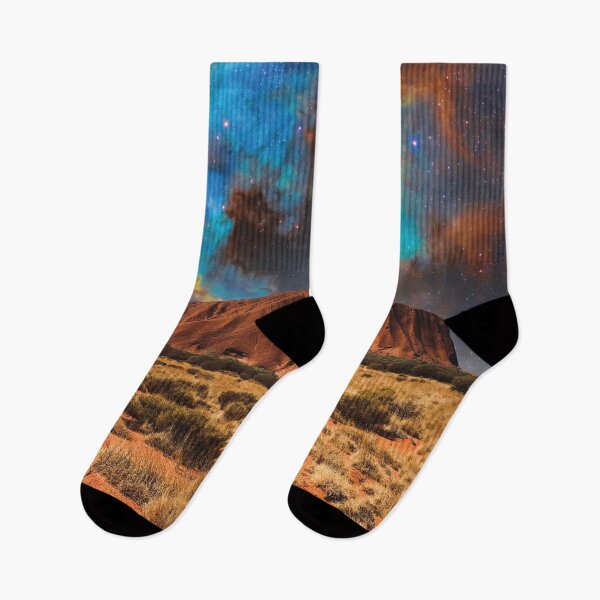 Item preview, Sacred Mount Uluru under a magical starry sky in the Outback designed and sold by Mauswohn.