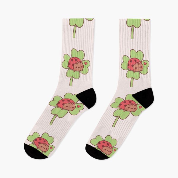 Item preview, Cute Little Ladybug on Lucky Four Leaf Clover designed and sold by rustydoodle.