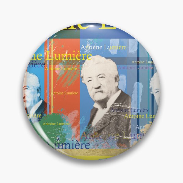 Item preview, Antoine Lumière portrait collage cinema pioneer design designed and sold by Mauswohn.