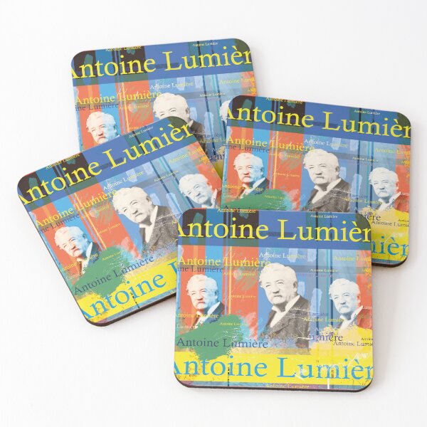 Item preview, Antoine Lumière portrait collage cinema pioneer design designed and sold by Mauswohn.