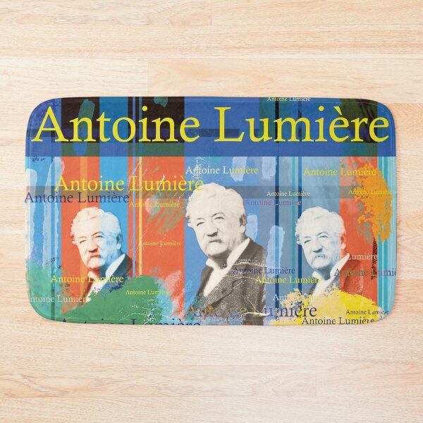Item preview, Antoine Lumière portrait collage cinema pioneer design designed and sold by Mauswohn.