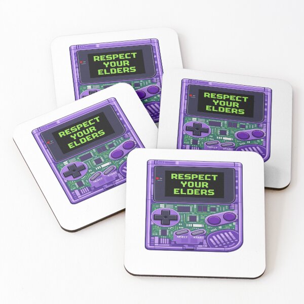 Item preview, 90s Tech Aesthetic “Respect Your Elders” Pixel Art Illustration designed and sold by craftedd.