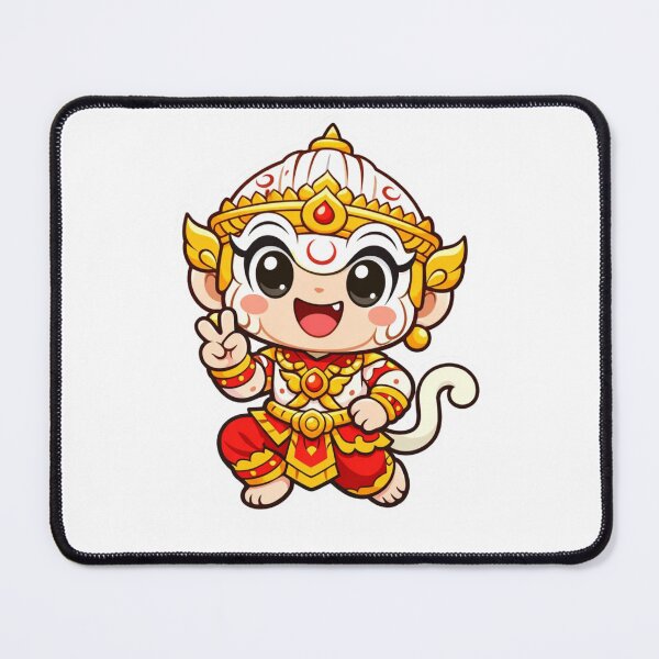Item preview, Chibi Thai Hanuman Monkey God Sticker designed and sold by craftedd.