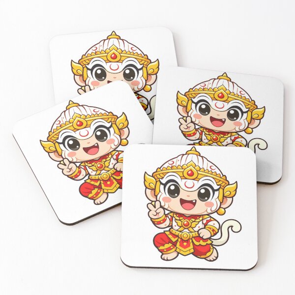 Item preview, Chibi Thai Hanuman Monkey God Sticker  designed and sold by craftedd.