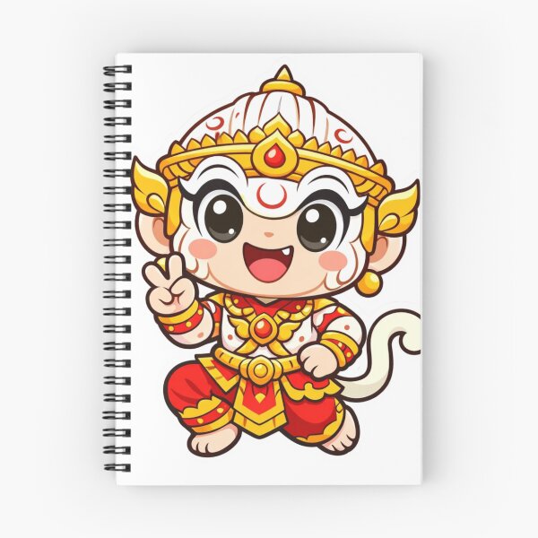 Item preview, Chibi Thai Hanuman Monkey God Sticker  designed and sold by craftedd.
