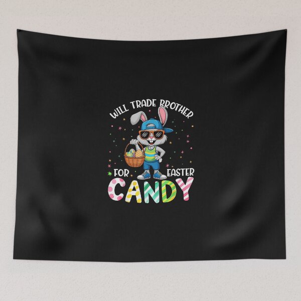 Item preview, Will Trade Brother For Candy Easter Kids Boys Toddler Girls designed and sold by Happycapyco.