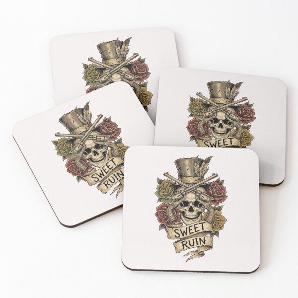 Item preview, Old School Tattoo Rose & Guns "Sweet Ruin" Apparel designed and sold by benjyjump.