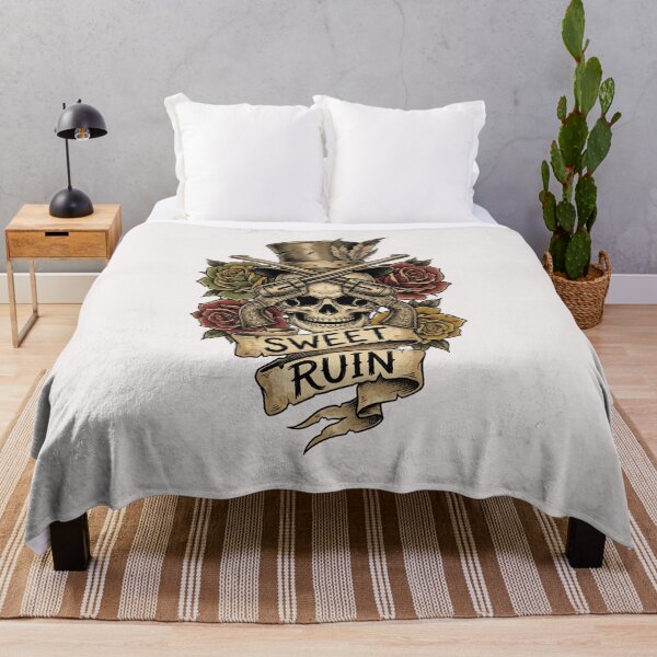 Item preview, Old School Tattoo Rose & Guns "Sweet Ruin" Apparel designed and sold by benjyjump.