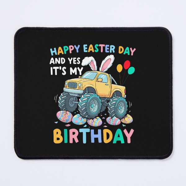 Item preview, Happy Easter Day And Yes It'S My Birthday Boys Monster Truck designed and sold by Happycapyco.