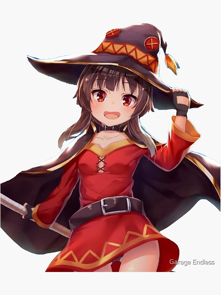 "Megumin" Sticker by Connorh66 | Redbubble