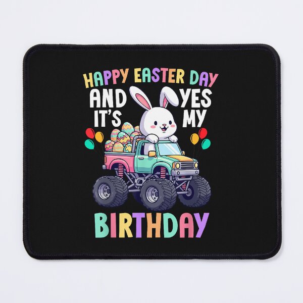 Item preview, Happy Easter Day And Yes It'S My Birthday Boys Monster Truck designed and sold by Happycapyco.