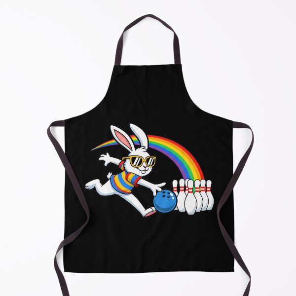 Item preview, Bunny Playing Bowling Ball & Pins Egg Hunting Easter Holiday designed and sold by OlakunleOloroz.