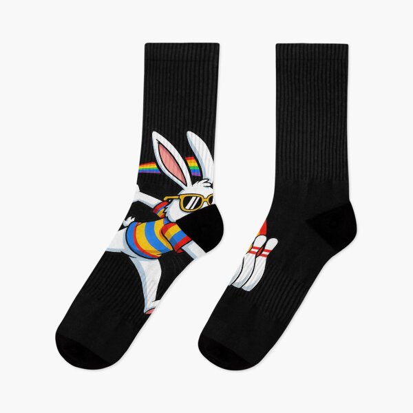 Item preview, Bunny Playing Bowling Ball & Pins Egg Hunting Easter Holiday designed and sold by OlakunleOloroz.