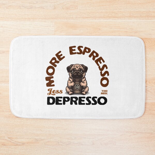 Item preview, More Espresso Pug designed and sold by Teacuppupdesign.