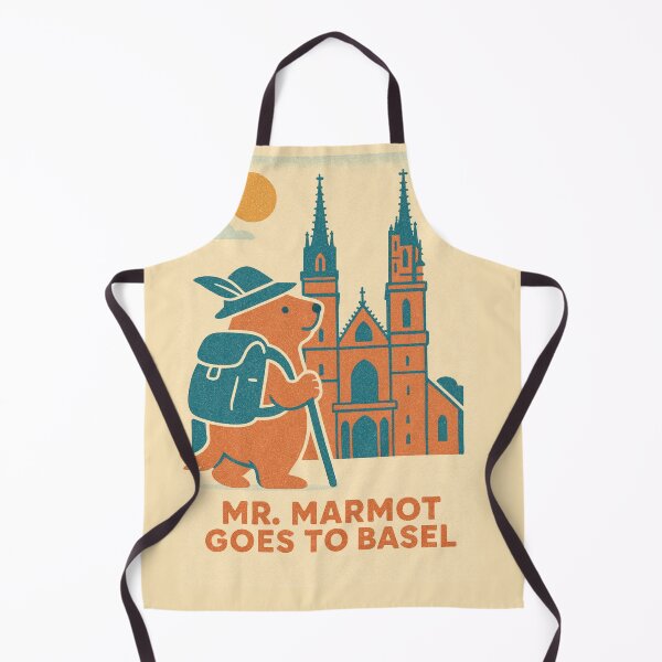 Item preview, Mr. Marmot Goes To Basel - Münster Platz designed and sold by With Love From Basel.