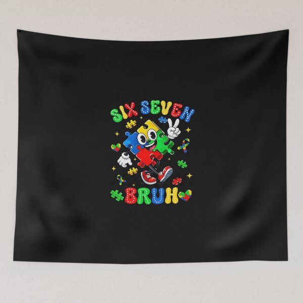 Item preview, Autism Awareness 67 Six Seven Bruh Puzzle Boy Girl Kid designed and sold by Happycapyco.