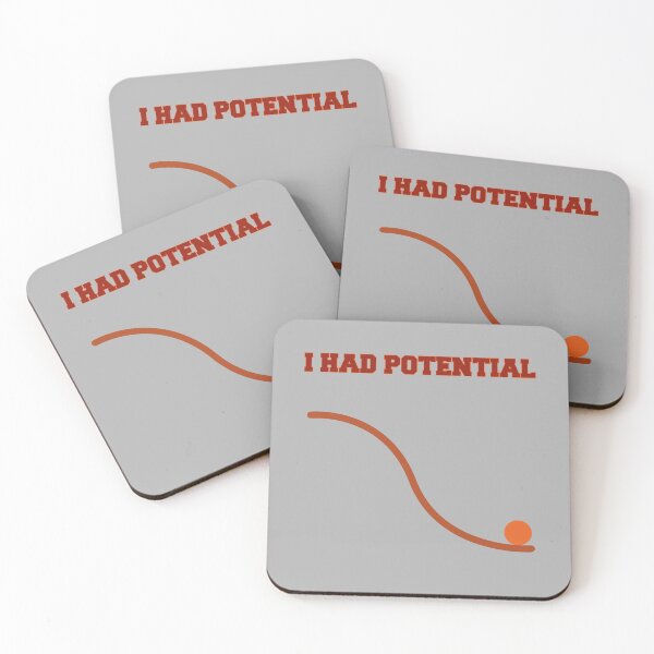 Item preview, I Had Potential, Retro Physics Joke, Funny Science Nerd Graphic  designed and sold by artprintschabab.