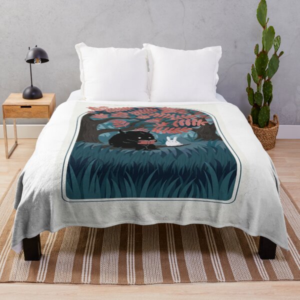Item preview, Cozy Monster and Rabbit in Pink Woods Art designed and sold by Areebanawab.