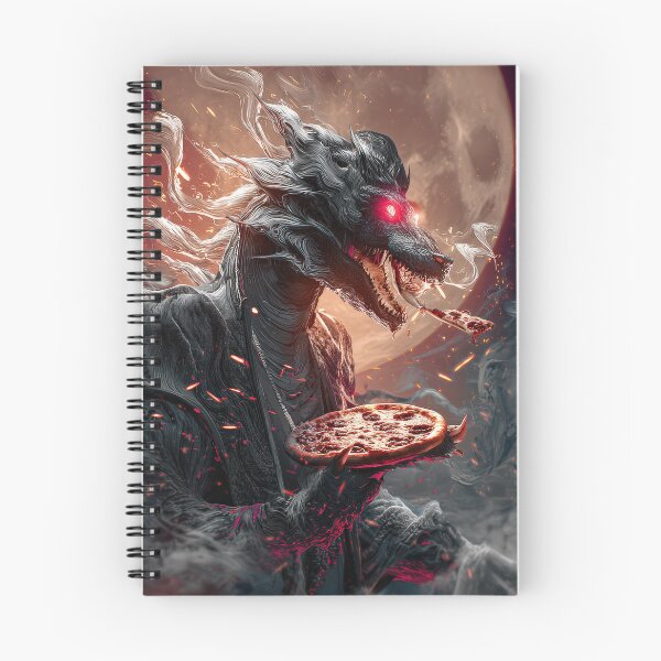 Item preview, Infernal Pizza Dragon – Dark Fantasy Surreal Beast Art designed and sold by Grafititee.