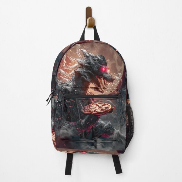 Item preview, Infernal Pizza Dragon – Dark Fantasy Surreal Beast Art designed and sold by Grafititee.