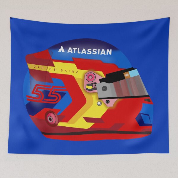 Item preview, Carlos Sainz F1 Helmet 2026 sticker pack  designed and sold by Pink Polar F1.