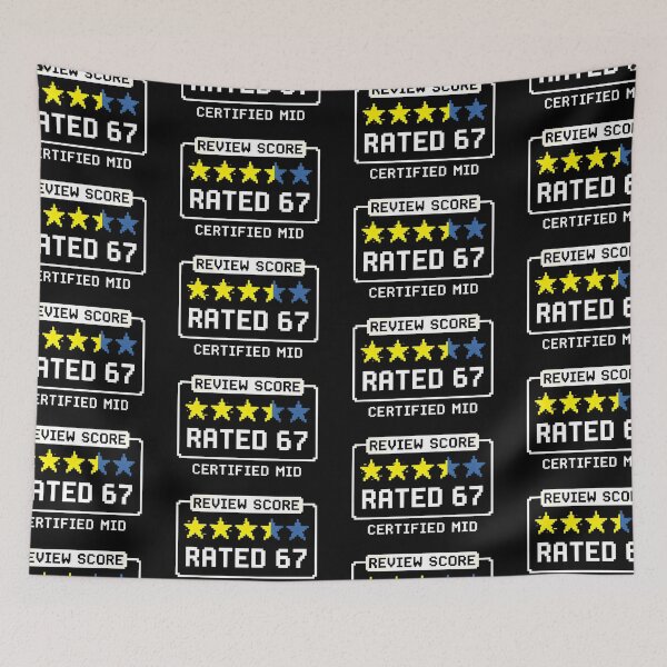 Item preview, Rated 67 Out of 100 Mid Review - Ironic Self Deprecating Humor Gift designed and sold by Luminari Creations.