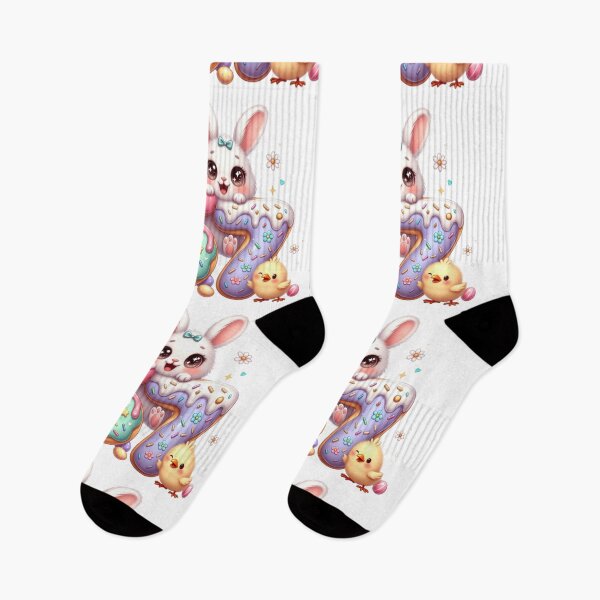 Item preview, Cute Kawaii Easter 67 Bunny Design designed and sold by PixelVibe782.