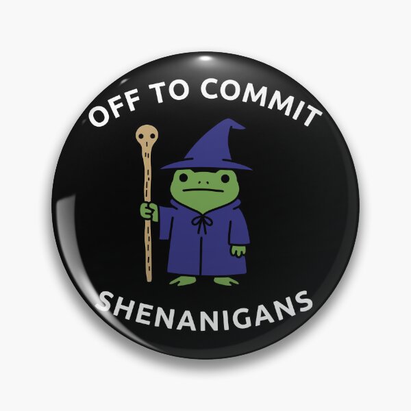 Item preview, Off to Commit Shenanigans Wizard Frog Funny DnD designed and sold by LizzyKeiko.