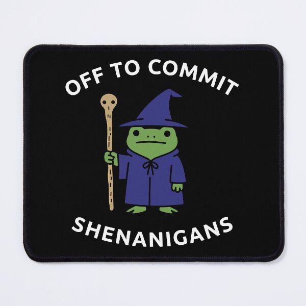 Item preview, Off to Commit Shenanigans Wizard Frog Funny DnD designed and sold by LizzyKeiko.
