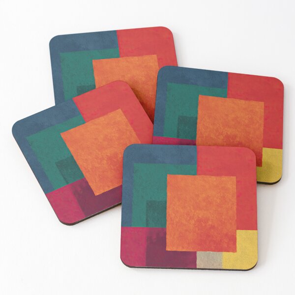 Item preview, Abstract color square composition designed and sold by ArtHouseNiklas.