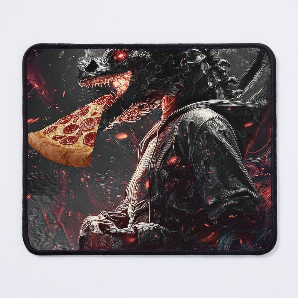 Item preview, Infernal Pizza Dragon – Dark Fantasy Surreal Beast Art designed and sold by Grafititee.