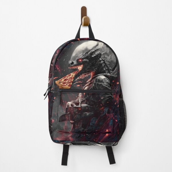 Item preview, Infernal Pizza Dragon – Dark Fantasy Surreal Beast Art designed and sold by Grafititee.