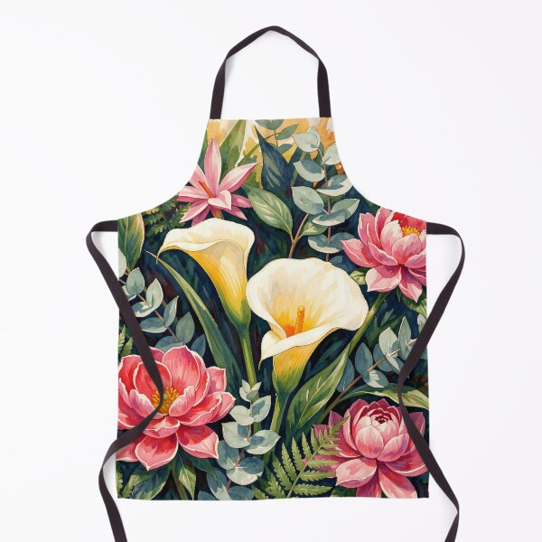 Item preview, Watercolor Calla Lilies and Peonies designed and sold by DesignedOutside.
