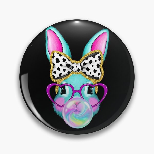 Item preview, Cute Easter Bunny Bubble Gum Coquette Bow designed and sold by OlakunleOloroz.