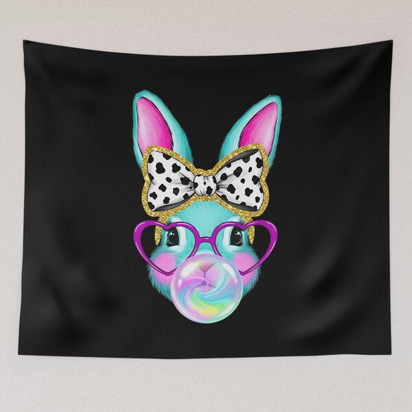 Item preview, Cute Easter Bunny Bubble Gum Coquette Bow designed and sold by OlakunleOloroz.