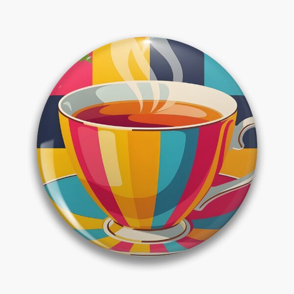 Item preview, A bold Pop Art interpretation of a steamy tea cup and roses. designed and sold by Ponted.