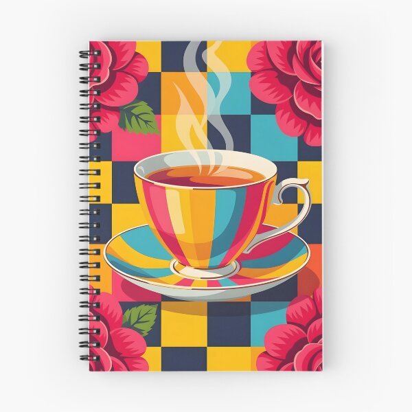 Item preview, A bold Pop Art interpretation of a steamy tea cup and roses. designed and sold by Ponted.