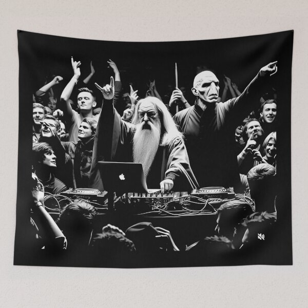 Item preview, DJ Dumb & Dark Wiz, Harry, Wizard Movie, Fantasy Party designed and sold by CrinoSwice.
