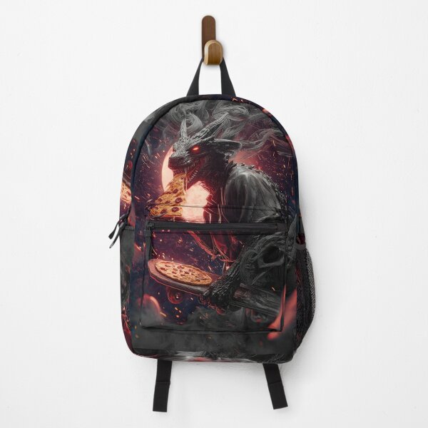 Item preview, Infernal Pizza Dragon – Dark Fantasy Surreal Beast Art designed and sold by Grafititee.