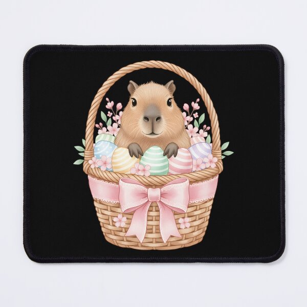 Item preview, Cute Easter Capybara Watercolor Capybara Pastel Eggs  designed and sold by OlakunleOloroz.