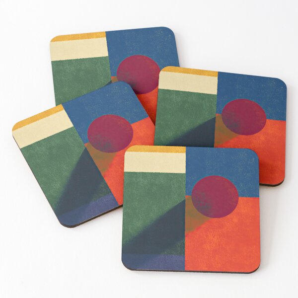 Item preview, Abstract color composition with circle designed and sold by ArtHouseNiklas.