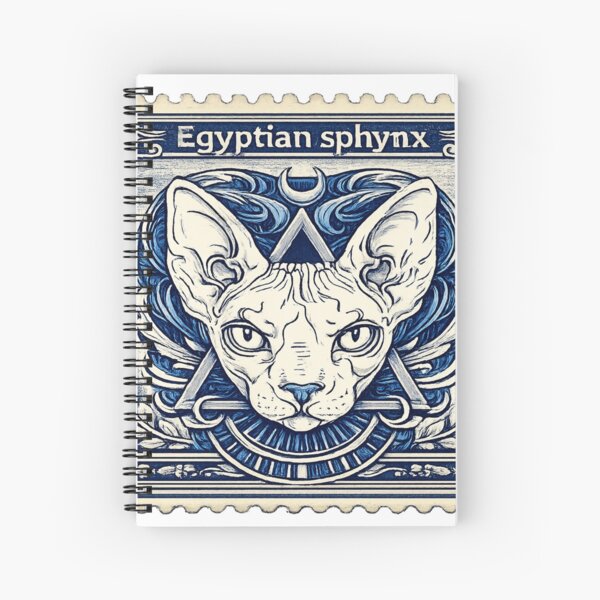 Item preview, Vintage 1957 Sphinx Cat – Ancient Egyptian Postage Stamp Art designed and sold by GulfSignature.