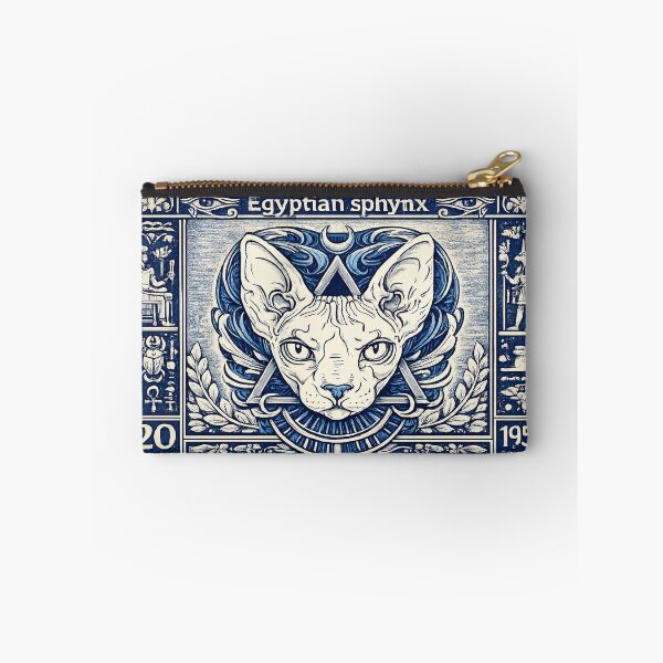Item preview, Vintage 1957 Sphinx Cat – Ancient Egyptian Postage Stamp Art designed and sold by GulfSignature.