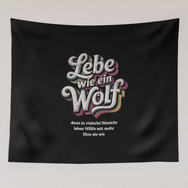 Item preview, Live like a wolf, because in many ways wolves live with more honor than we do. designed and sold by Pflugart.