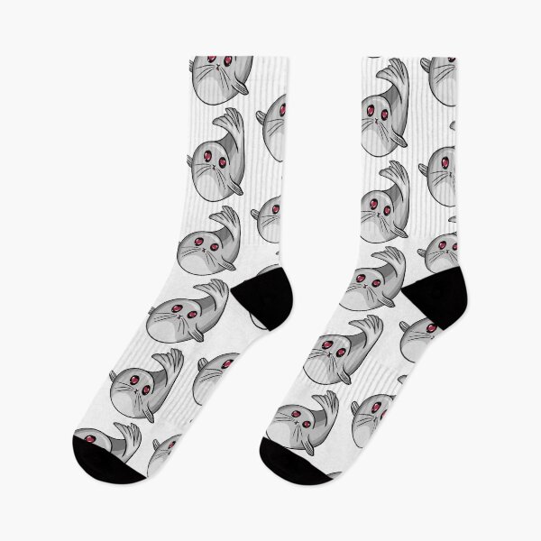 Item preview, Cute Kawaii Seal - Adorable Grey Seal with Heart Eyes Sticker designed and sold by LYAN-STORE.