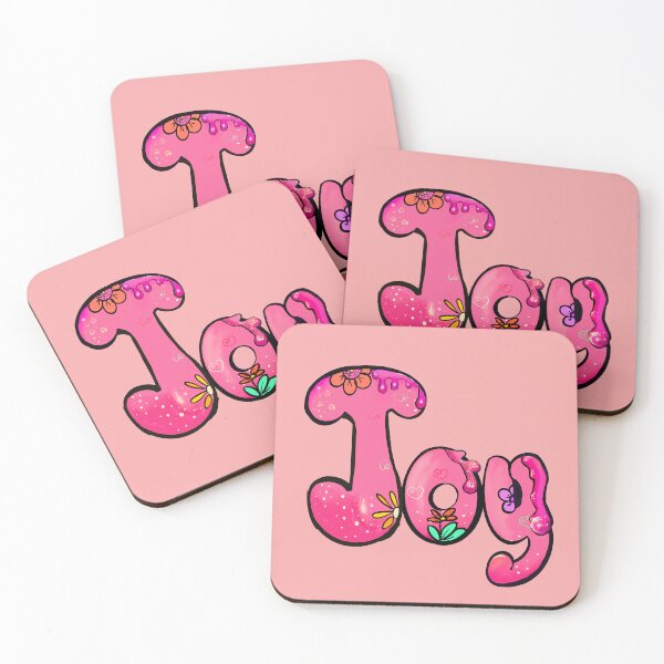 Item preview, Floral Joy - Name and Sentiment | Embossed Pink Botanical Typography designed and sold by Artonmytee.