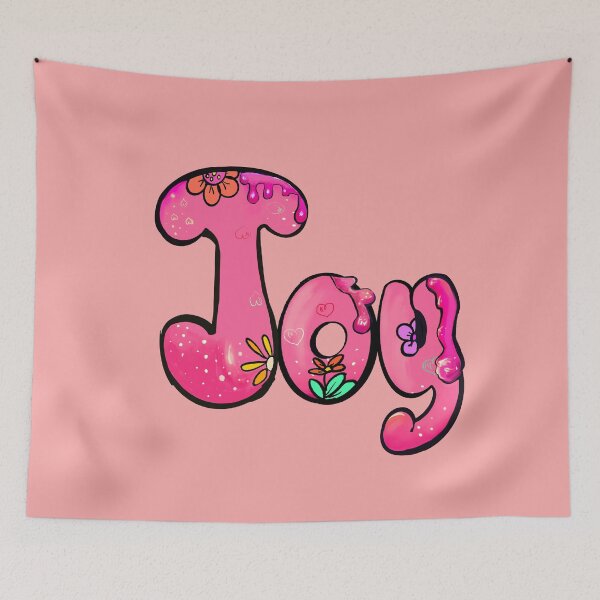 Item preview, Floral Joy - Name and Sentiment | Embossed Pink Botanical Typography designed and sold by Artonmytee.