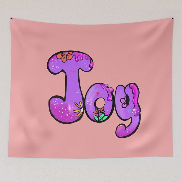 Item preview, Floral Joy - Name and Sentiment | Embossed Purple Botanical Typography designed and sold by Artonmytee.