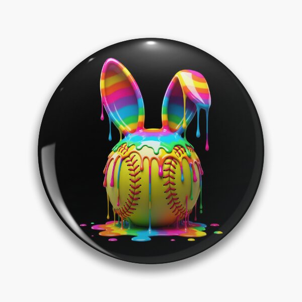 Item preview, Easter Bunny Softball Ice Cream Drip designed and sold by OlakunleOloroz.