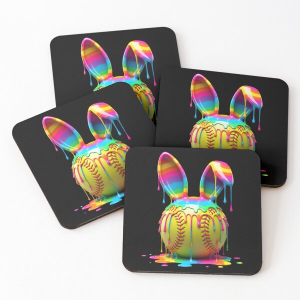 Item preview, Easter Bunny Softball Ice Cream Drip designed and sold by OlakunleOloroz.